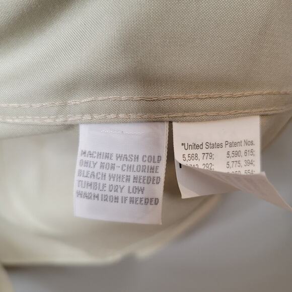 Orvis shirt women's size 18 100% cotton pale green button up l/s non-wrinkle top - Picture 10 of 10